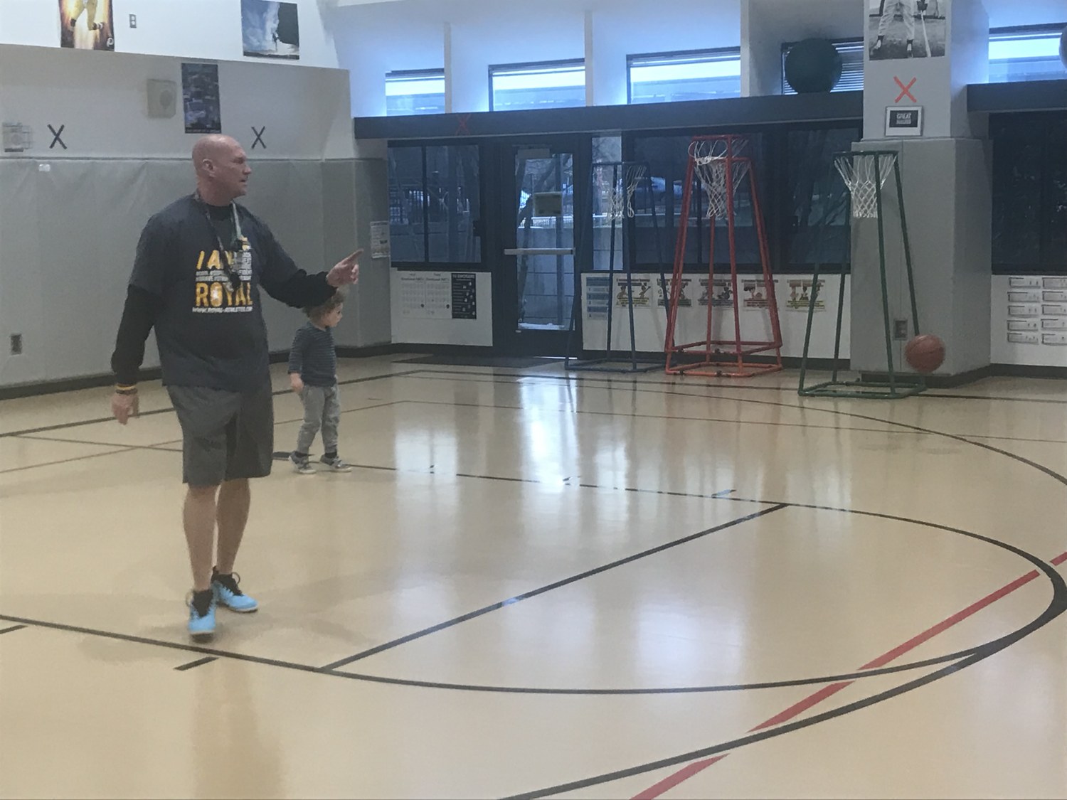 Royal Athletes coach in gym