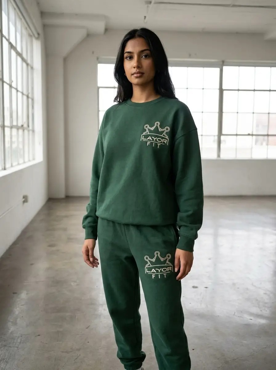 Lay 2-Piece Set in green