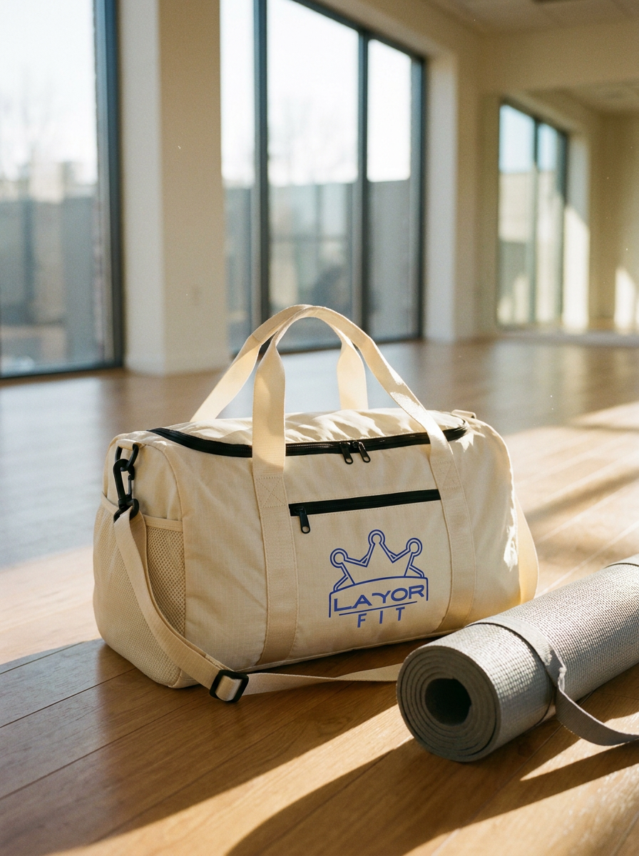 Athletic Duffel in cream
