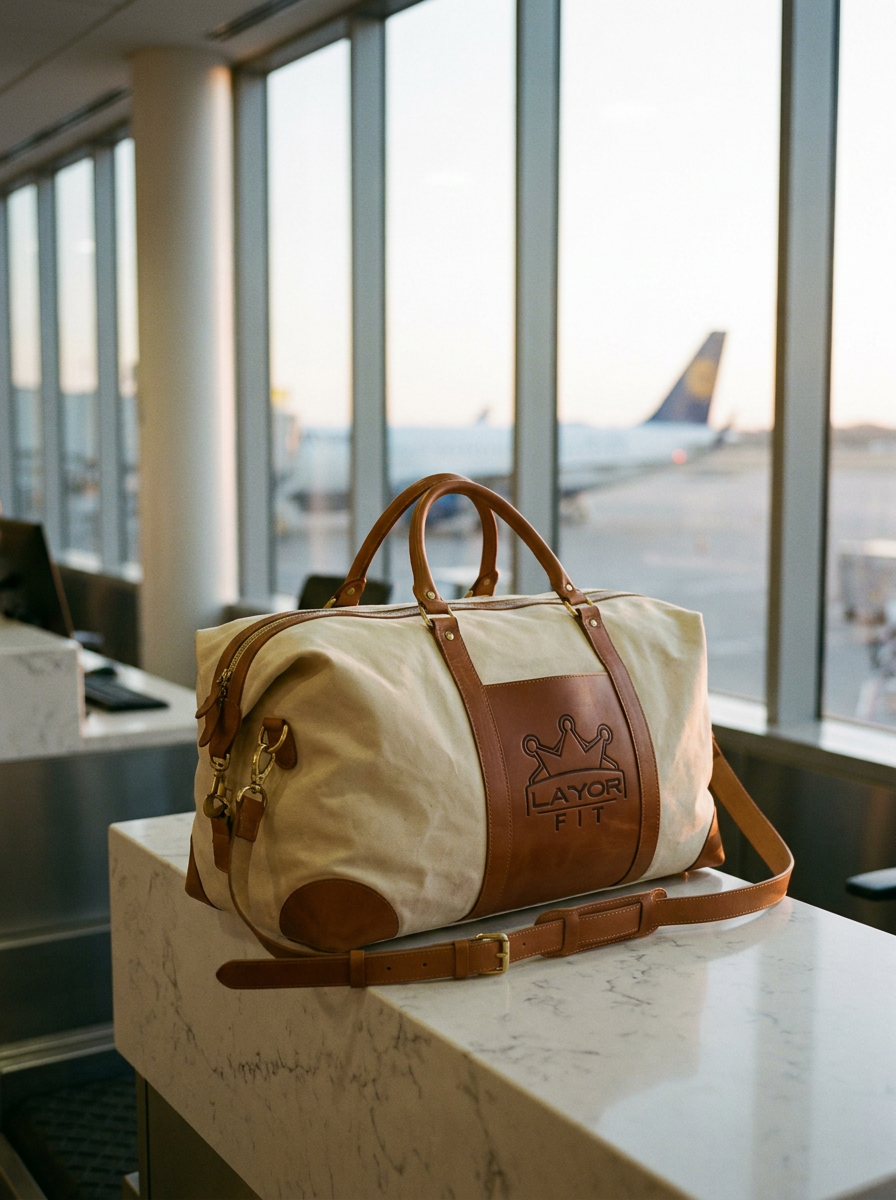 The Heritage Duffel in cream