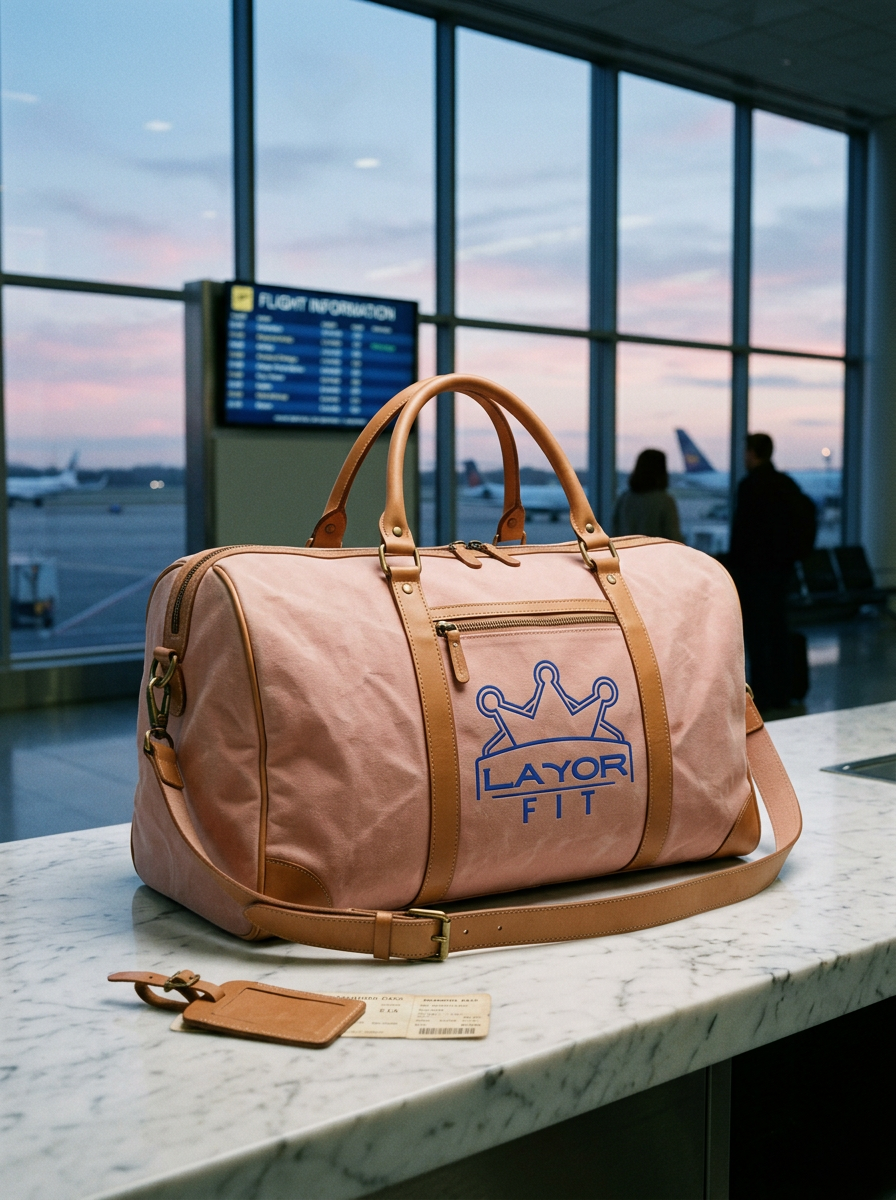 Layor Fit — Pink Heritage Duffel airport