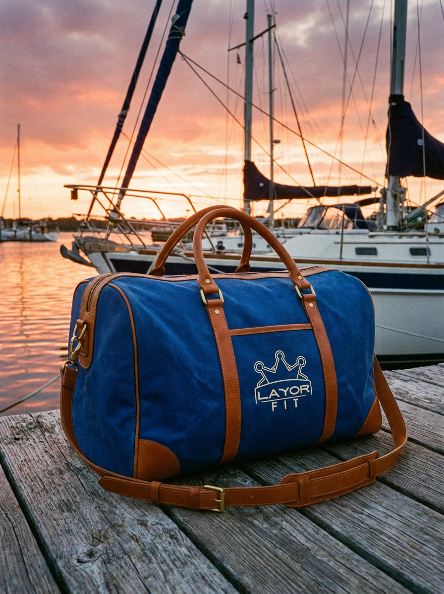 Layor Fit — Heritage Duffel at the marina