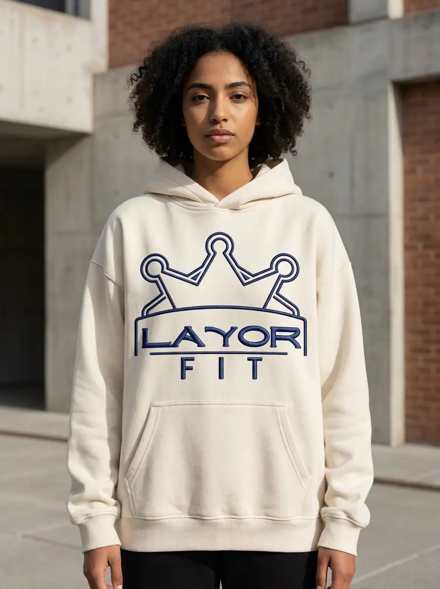 Decade Hoodie in cream