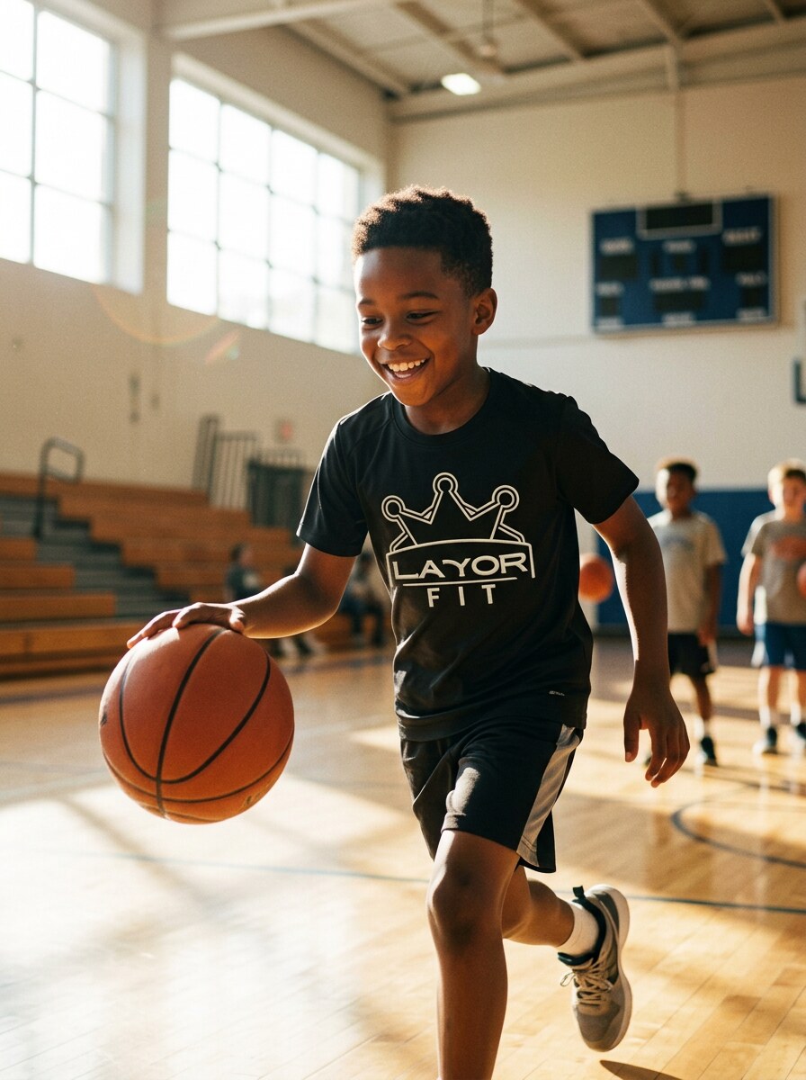 Kids' Dri-Fit Tee in black