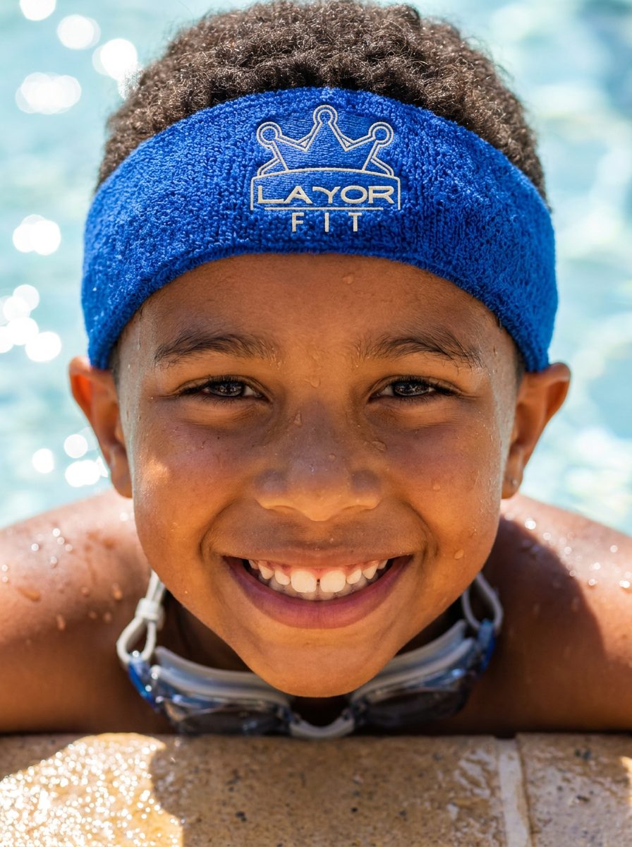 Kids Fit Crown in royal blue