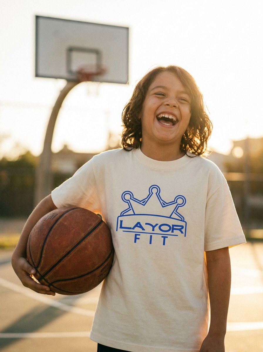 Kids Tee in cream