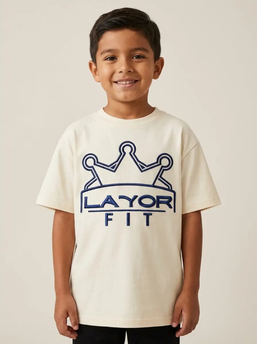 Kids Tee in cream