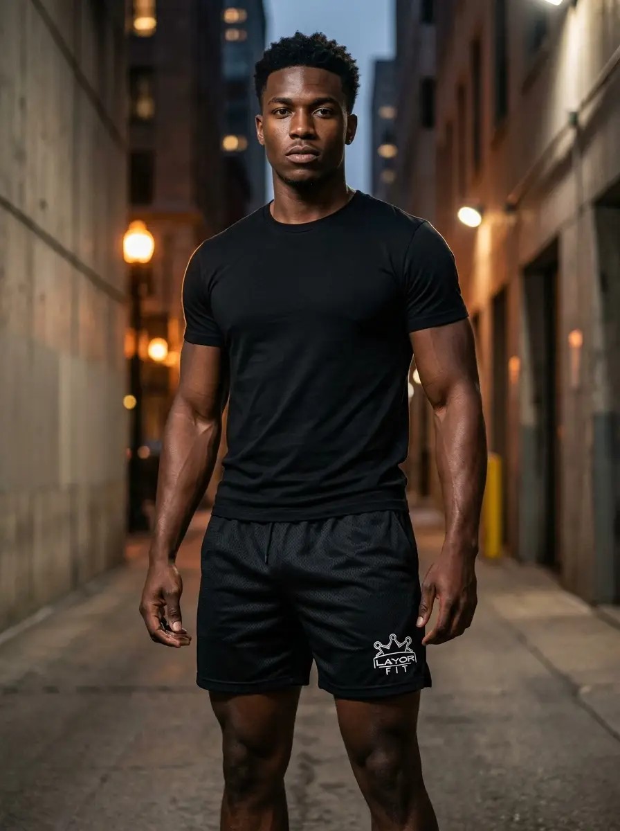 Training Short in black
