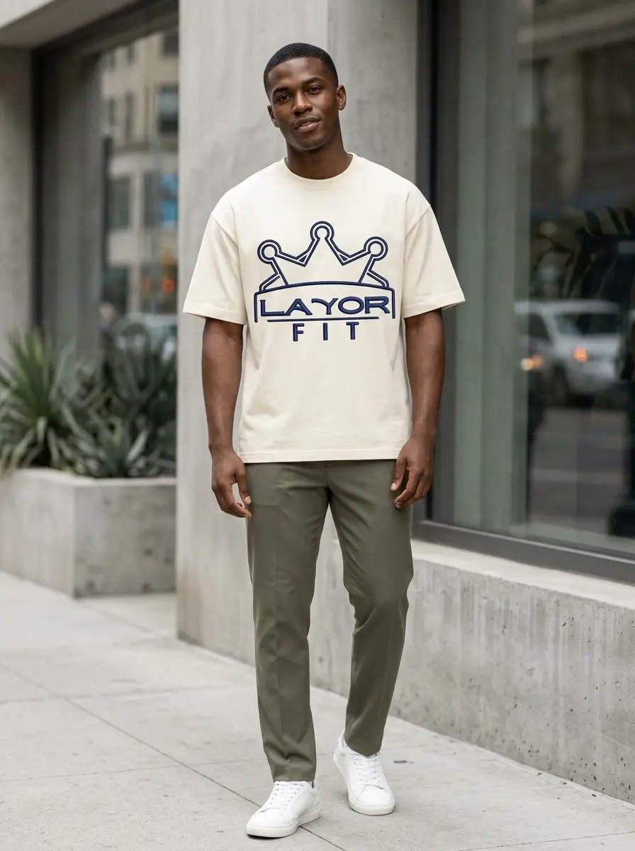 Layor Tee in cream