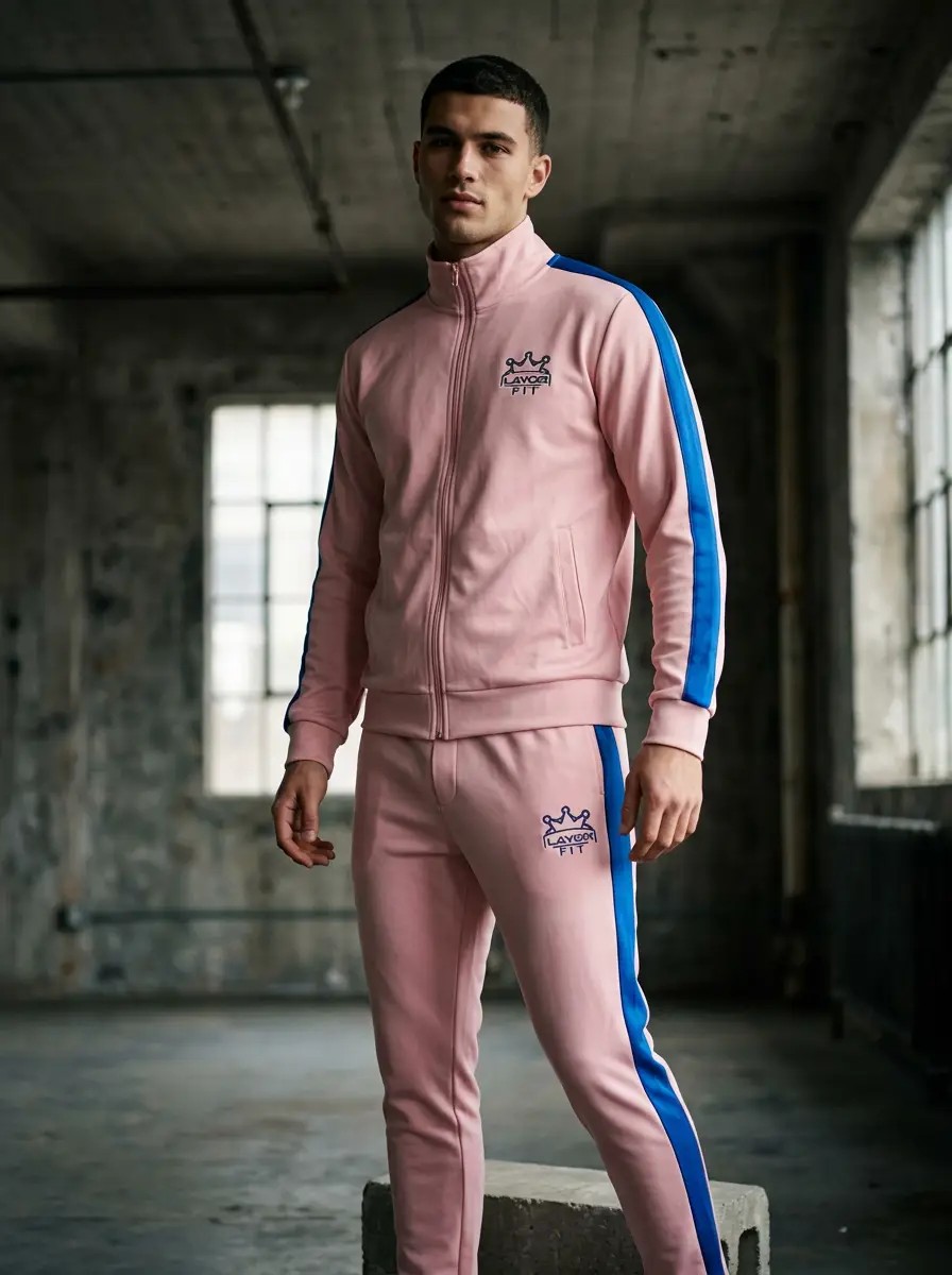 Layor Fit, Pink tracksuit Mercedes 280 sunset