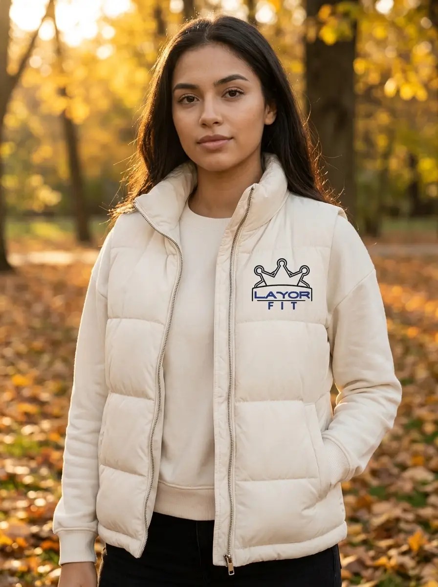 Field Vest in cream